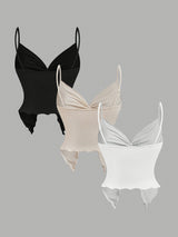 3pcs Women's Sexy Halter Neck Knit Tops