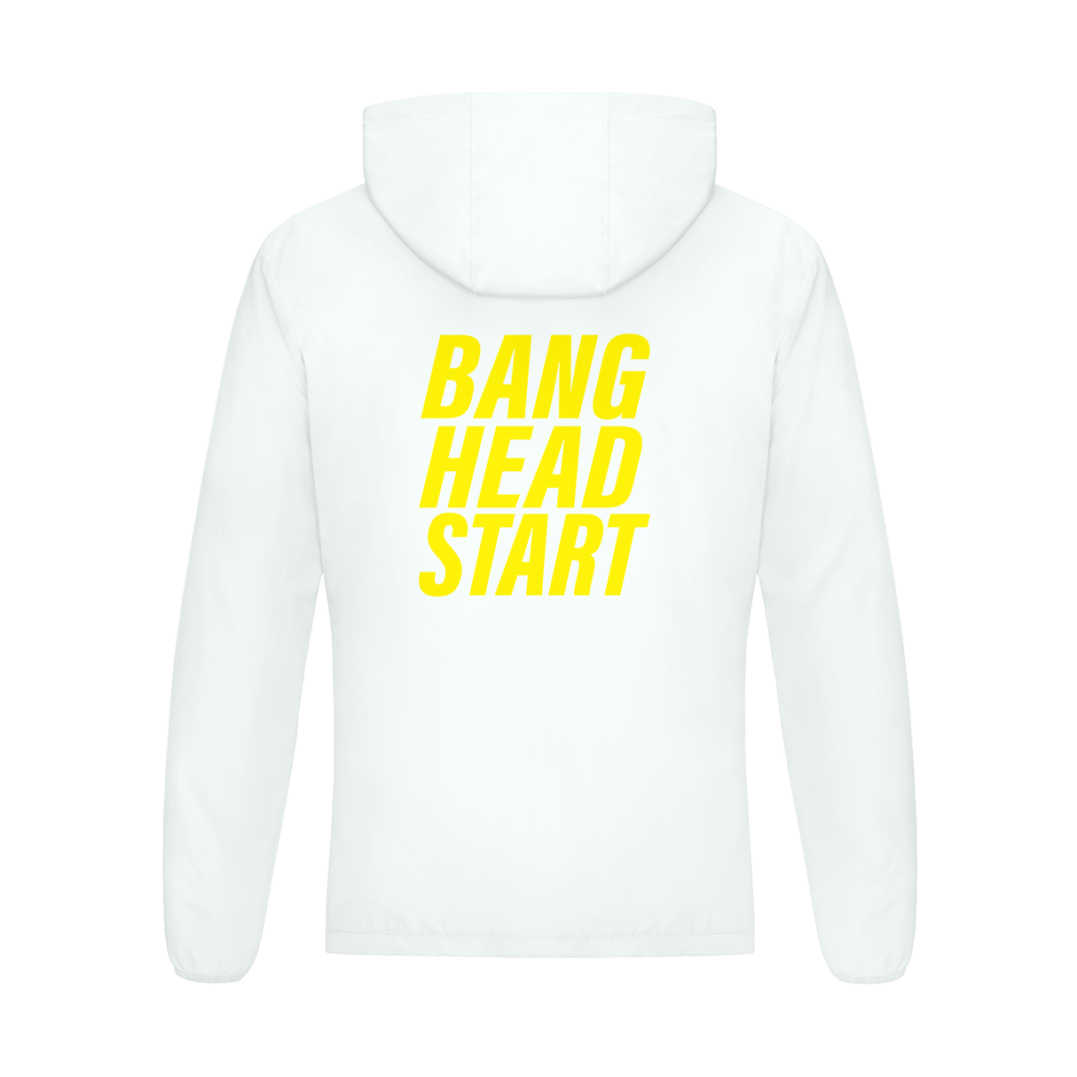 Soft Hooded Sports Jacket - Bang.Head.Start - blk/yel