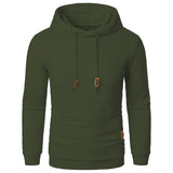 Men's Jacquard Sweater Long-sleeved Hoodie Warm Color Hooded Sports Top