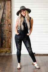 Milan Distressed Overalls
