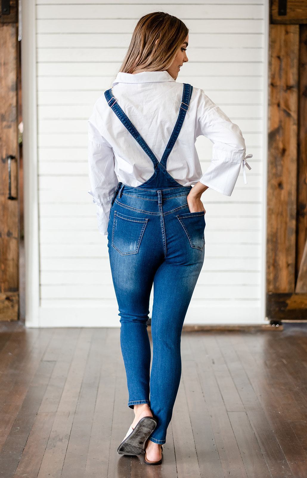 Milan Distressed Overalls