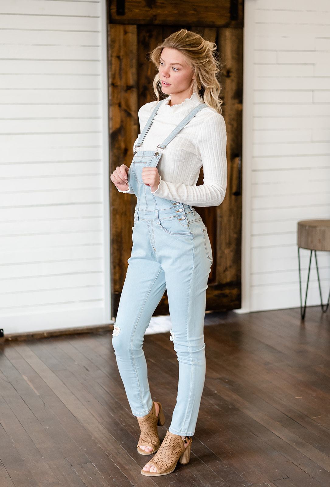 Milan Distressed Overalls