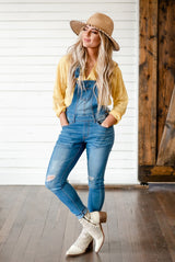 Milan Distressed Overalls