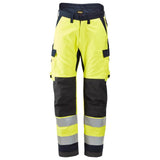 Snickers 6663 ProtecWork, Insulated Trousers Hi-Vis Class 2