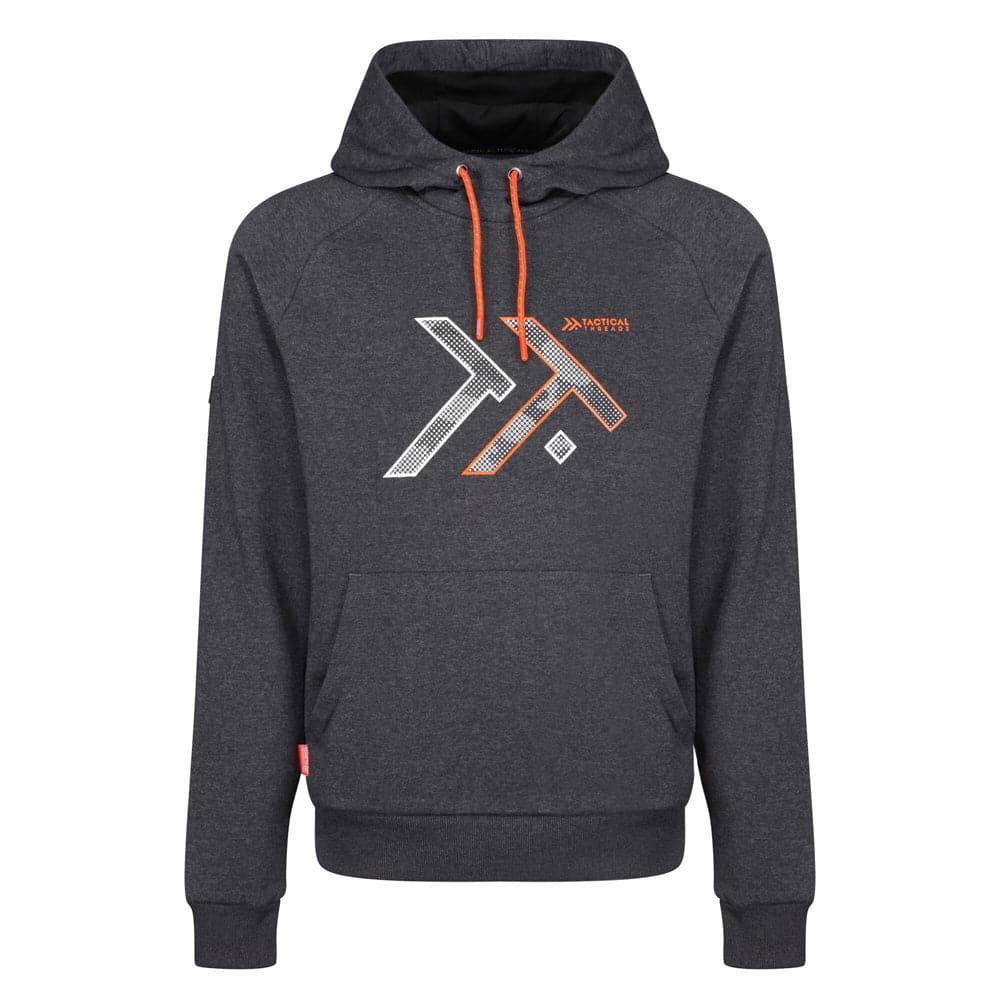 Regatta TRF635 Disruptive Overhead Hooded Sweatshirt Grey XL