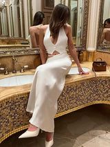 Hollow-Out Bodycon Maxi Skirt – Elegant