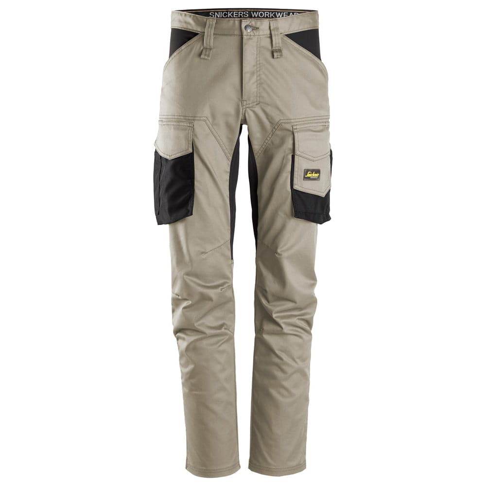 Snickers 6803 AllroundWork, Stretch Trousers without Knee Pockets Khaki