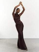 Hollow-Out Bodycon Maxi Skirt – Elegant