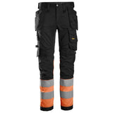 Snickers 6234 High-Vis Class 1 Stretch Trousers Holster Pockets