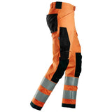 Snickers 6343 High-Vis Class 2 Stretch Trousers