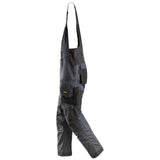 Snickers 6051 AllroundWork Stretch Bib & Brace Trousers Steel Grey, 41" Waist 30" Leg-Snickers 116