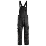 Snickers 6051 AllroundWork Stretch Bib & Brace Trousers Black