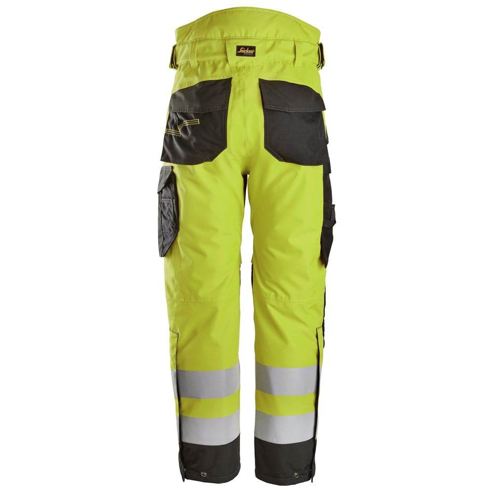 Snickers 6630 High-Vis Class 2 Waterproof 37.5® 2-Layer Light Padded Trousers