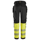 Snickers 6934 Hi-Vis Class 1 Stretch Work Trousers Holster Pockets