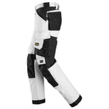 Snickers 6351 AllroundWork Stretch Loose fit Work Trousers White