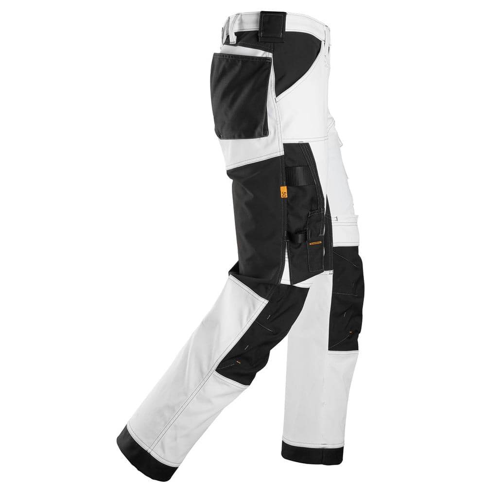 Snickers 6351 AllroundWork Stretch Loose fit Work Trousers White