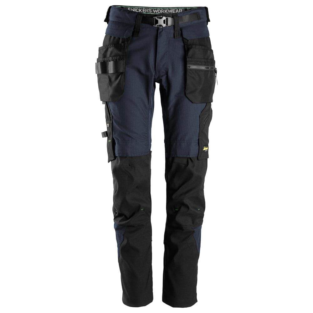 Snickers 6972  FlexiWork, Work Trousers+ Detachable Holster Pockets Navy Blue