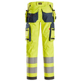 Snickers 6268 ProtecWork Stretch Work Trousers Holster Pockets, High-Vis Class 2