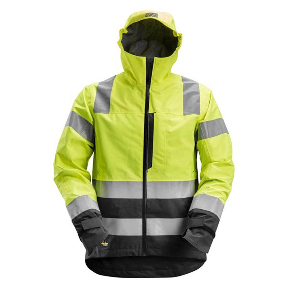 Snickers 1330 AllroundWork, Hi-Vis Waterproof Shell Jacket Class 3 Various Colours