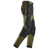 Snickers 6902 FlexiWork, Kneepad Holster Pocket Work Trousers Khaki Green