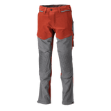 Mascot 22279 Ultimate Stretch Click System Pocket Trousers Autumn Red / Stone Grey
