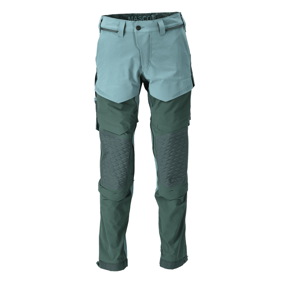 Mascot 22279 Ultimate Stretch Click System Pocket Trousers Light Forest Green / Forest Green