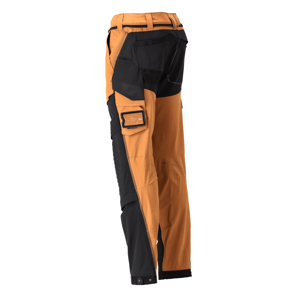 Mascot 22279 Ultimate Stretch Click System Pocket Trousers Nut Brown / Black