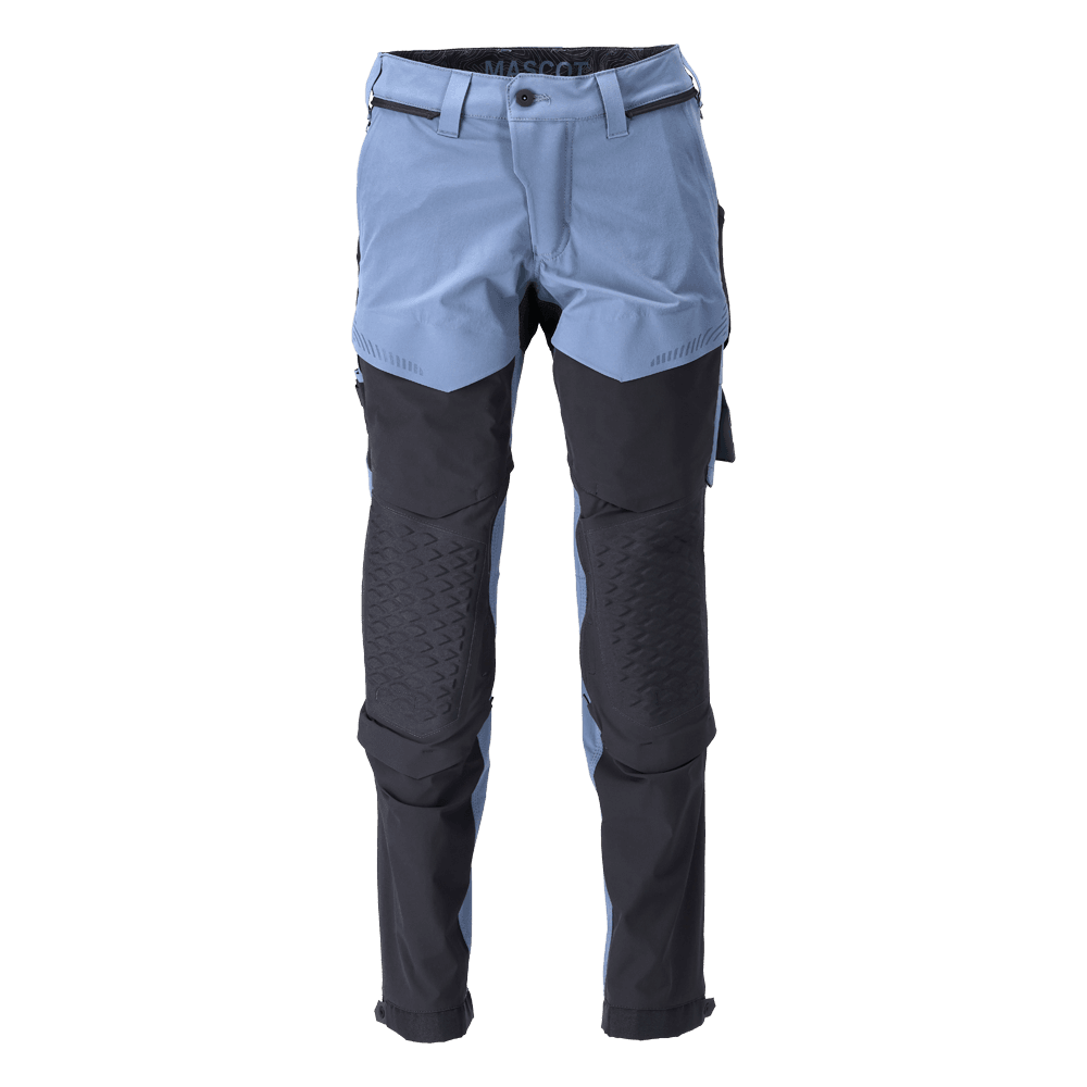 Mascot 22279 Ultimate Stretch Click System Pocket Trousers Stone Blue / Dark Navy
