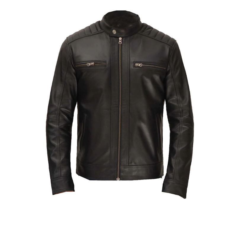 Men's Genuine Leather Jacket | Black