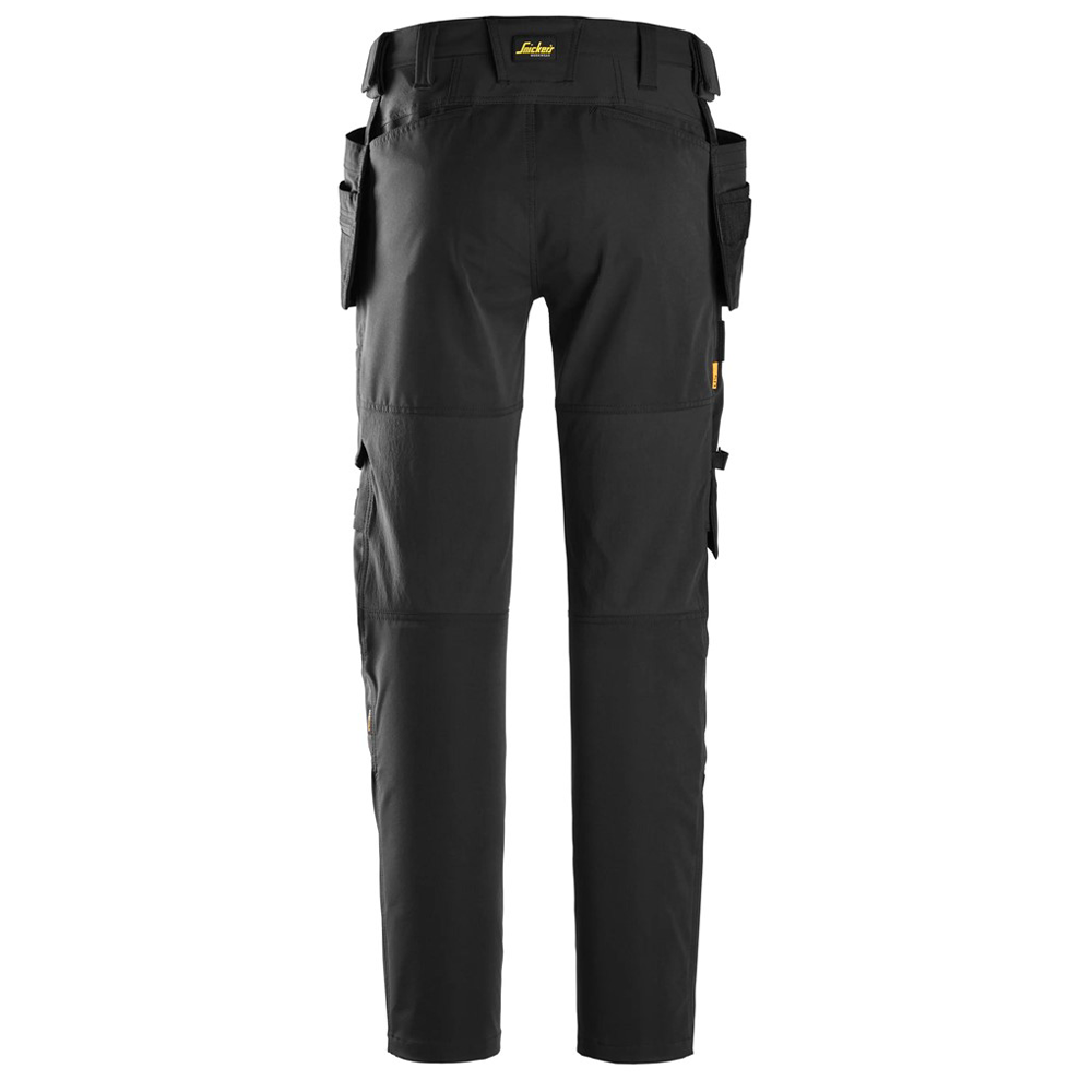 Snickers 6218 AllroundWork Holster Pocket 4-Way Stretch Trousers Black