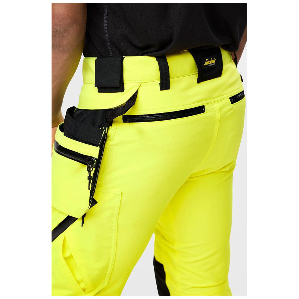 Snickers 6930 H-Vis Detachable Holster Pocket 4-Way Stretch Trousers Class 2