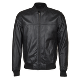 Men's Bomber Leather Jacket | Black, Brown, & Corodovan