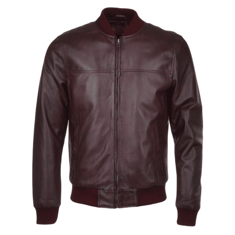 Men's Bomber Leather Jacket | Black, Brown, & Corodovan