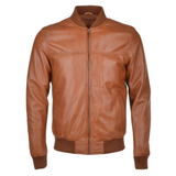 Men's Bomber Leather Jacket | Black, Brown, & Corodovan