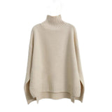 Women’s Cashmere Turtleneck Sweater – Soft Knitted Base Layer Pullover
