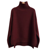 Women’s Cashmere Turtleneck Sweater – Soft Knitted Base Layer Pullover