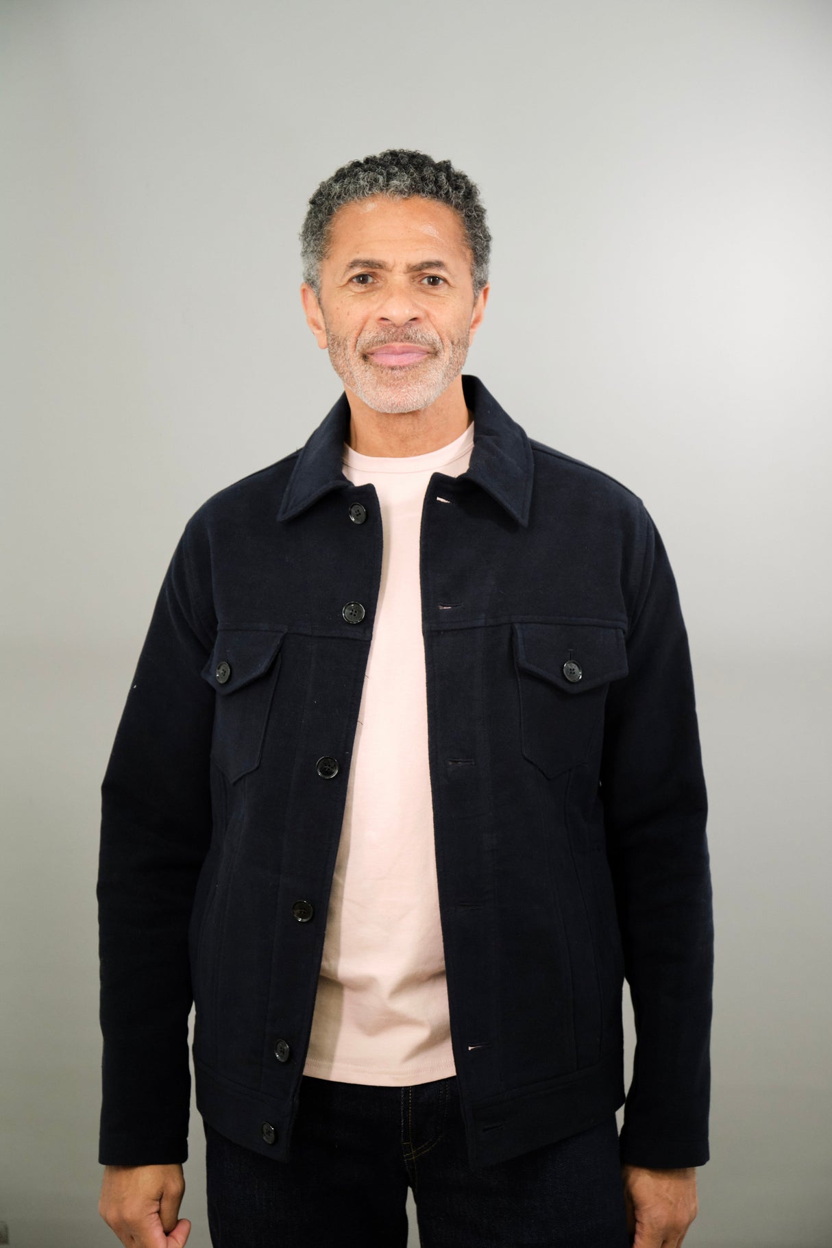 Goring Jacket - Navy Moleskin