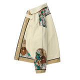 Unisex Stitching Lace Coat – Casual Khaki Jacket for Youth