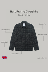 Bart Frame Overshirt - Black / White