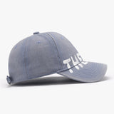 Letter Graffiti Curved Brim Soft Top Cap