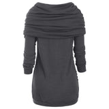 Pile pile collar hooded sweater
