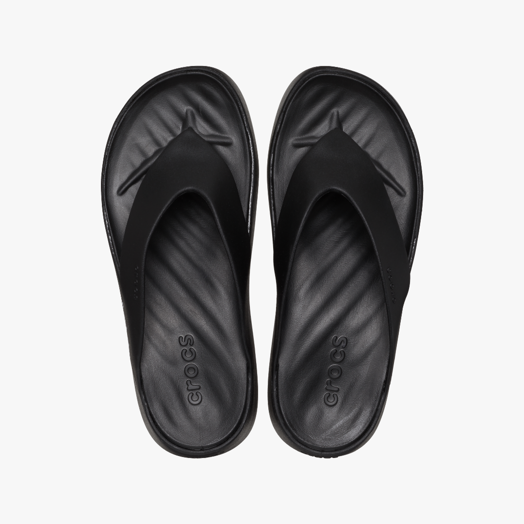 Crocs 209410-001 GETAWAY PLATFORM FLIP Womens Flip-Flops Black