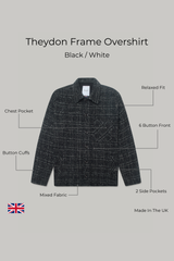 Theydon Frame Overshirt - Black / White