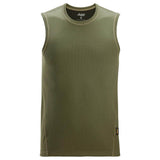 Snickers 2956 Stay Fresh Tank Top T-Shirt Khaki Green Small