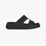 Crocs 209409-001 GETAWAY PLATFORM H-STRAP Womens Sliders Black
