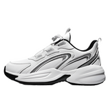 Waterproof Leather Sneaker Men's Rotating Button