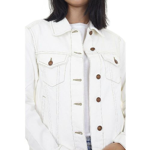 Ladies Brave Soul Blooms Denim Jacket