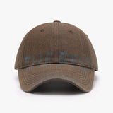 Letter Graffiti Curved Brim Soft Top Cap