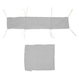 2pc Dimple Crib/Cradle Quilt & Bumper Bedding Set