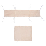 2pc Dimple Crib/Cradle Quilt & Bumper Bedding Set